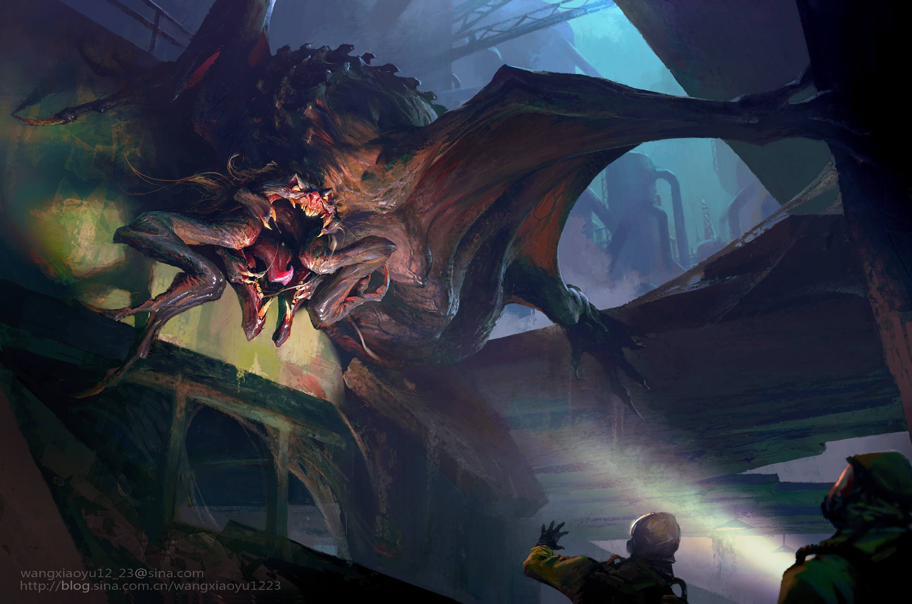 怪物插画演示—王啸宇