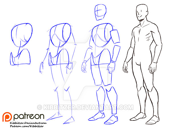 「素材」绘画练习参考 part 03 动作练习 01