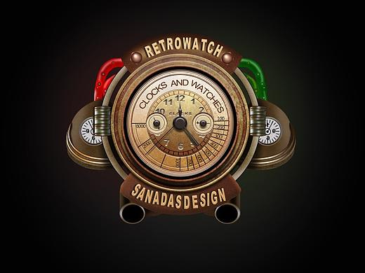 复古钟表（写实图标）