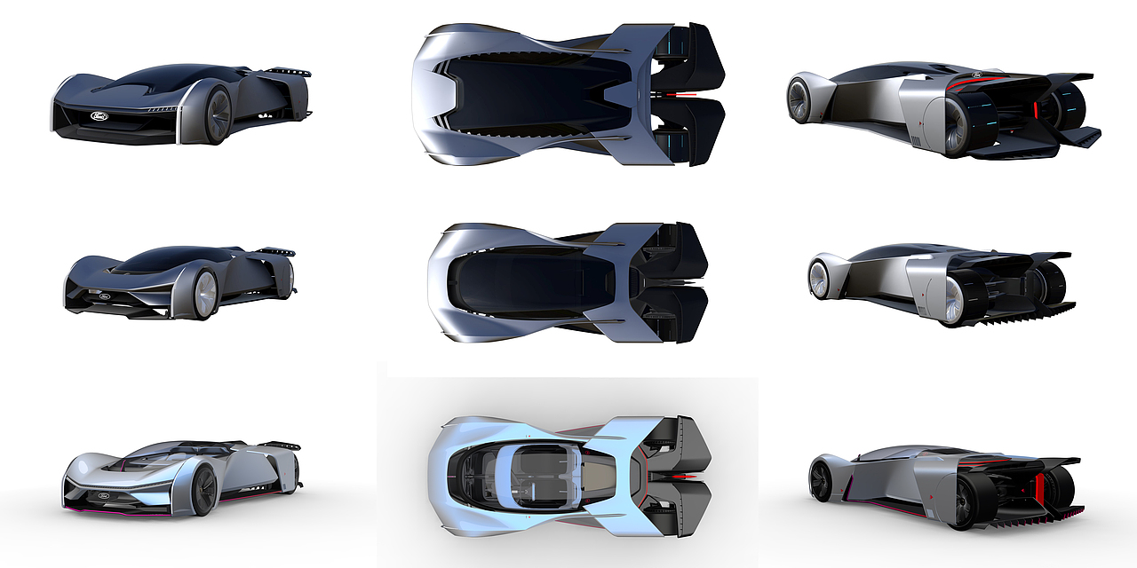 Fordzilla P1福特欧洲网络虚拟游戏赛车设计--展车2020（图ZMjM3OTYzODA4） - 机械/交通 - 站酷设计师benn原创素材 - 站酷ZCOOL