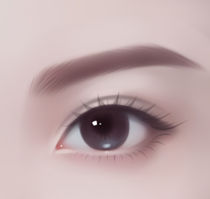 转手绘眼睛图文教程