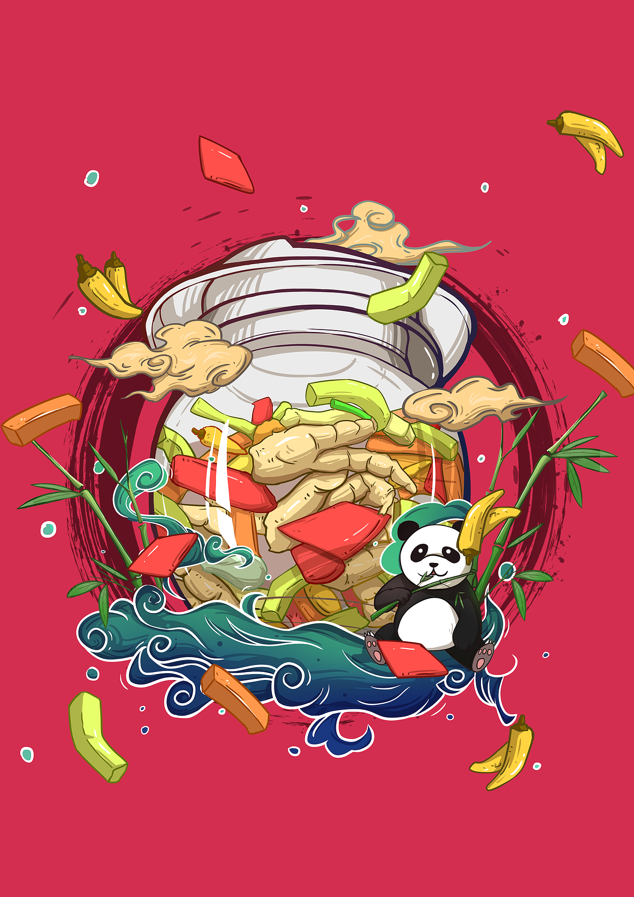 源兰制-超级小吃（图ZMjE5MDQ1ODQ4） - 商业插画 - 站酷设计师WWZ601X原创素材 - 站酷ZCOOL