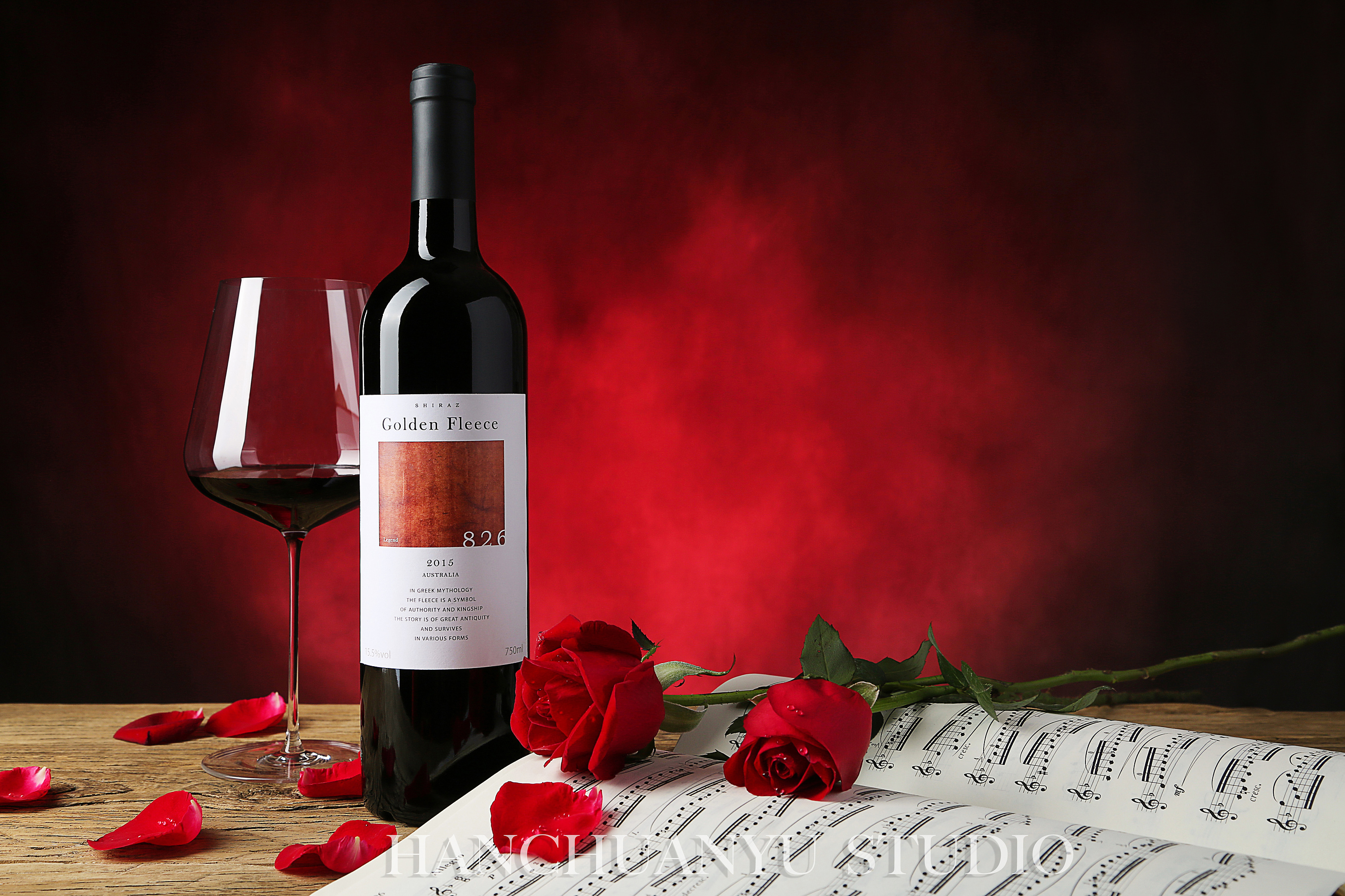 美食与美酒 红酒拍摄