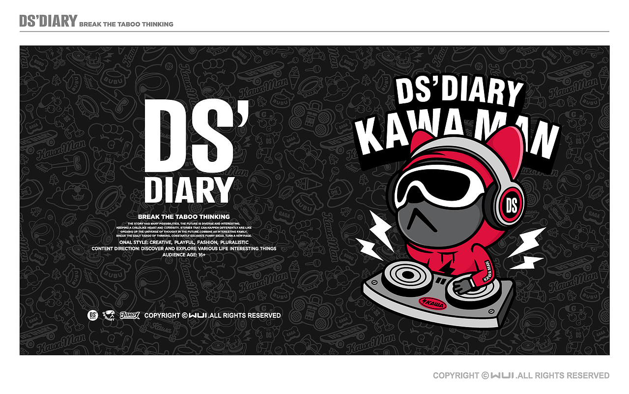 DS DIARY IP品牌形象设计(图ZMjY1NTU3MzQ0) - IP形象 - 站酷设计师JanoX原创素材 - 站酷ZCOOL