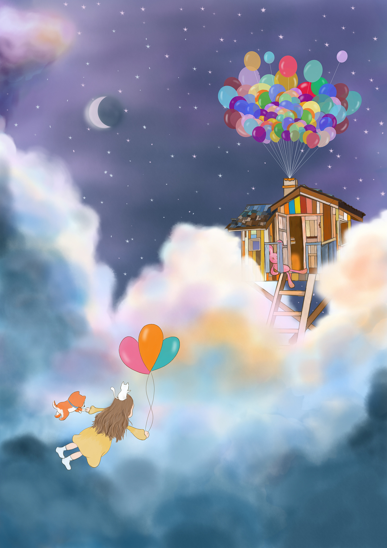 "如果生活能像童话故事里一样多好呀"|插画|艺术插画|芋岁 - 原创作品