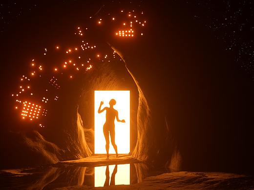 Cinema 4D Octane渲染-创建照明洞穴