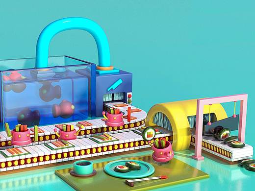 流水线寿司工厂