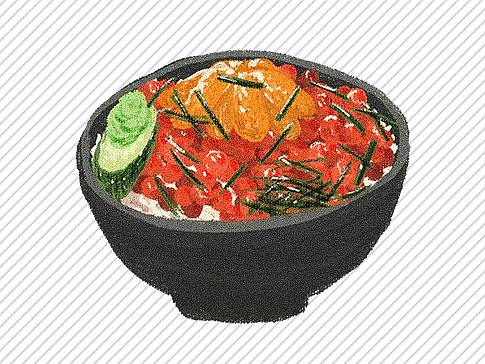 四颗食物涂鸦～