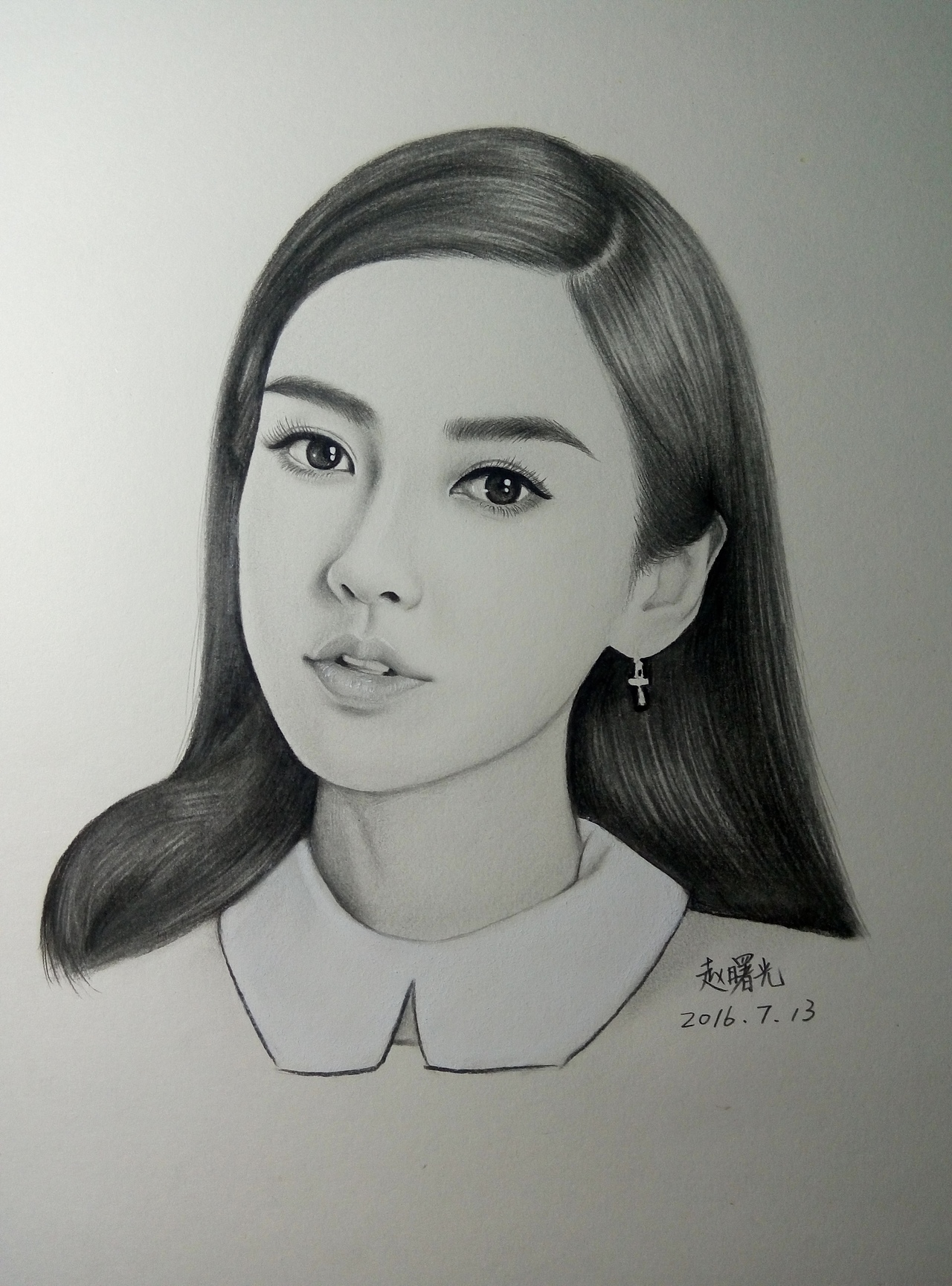 手绘angelababy杨颖