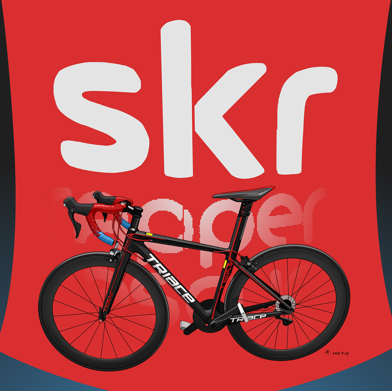 公路车×手绘 作品小结