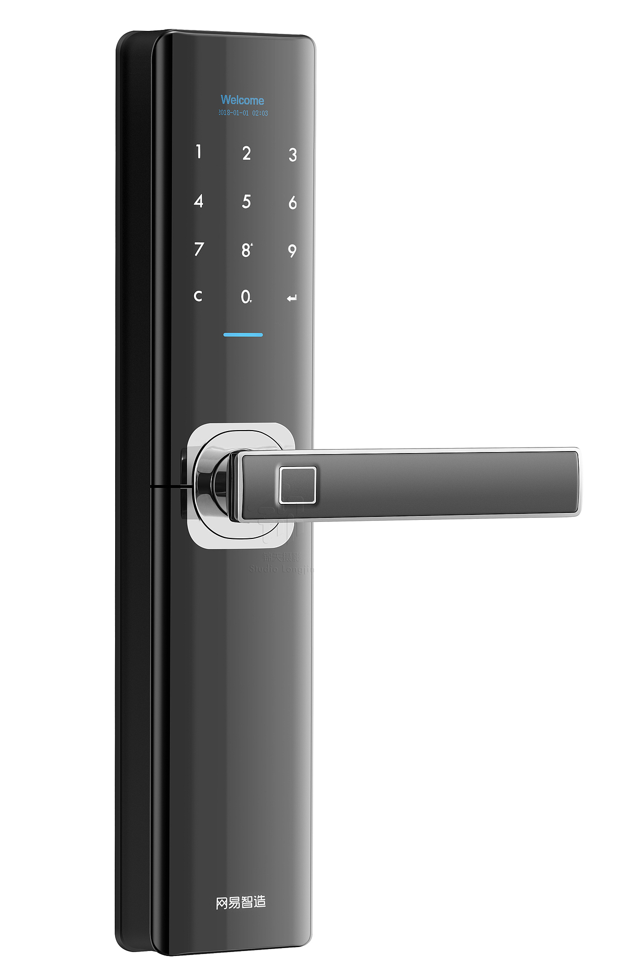 網(wǎng)易智造 智能門鎖（圖ZMjYzMjExNzMy） - 產(chǎn)品攝影 - 站酷設(shè)計(jì)師杭州舉袖為云原創(chuàng)素材 - 站酷ZCOOL