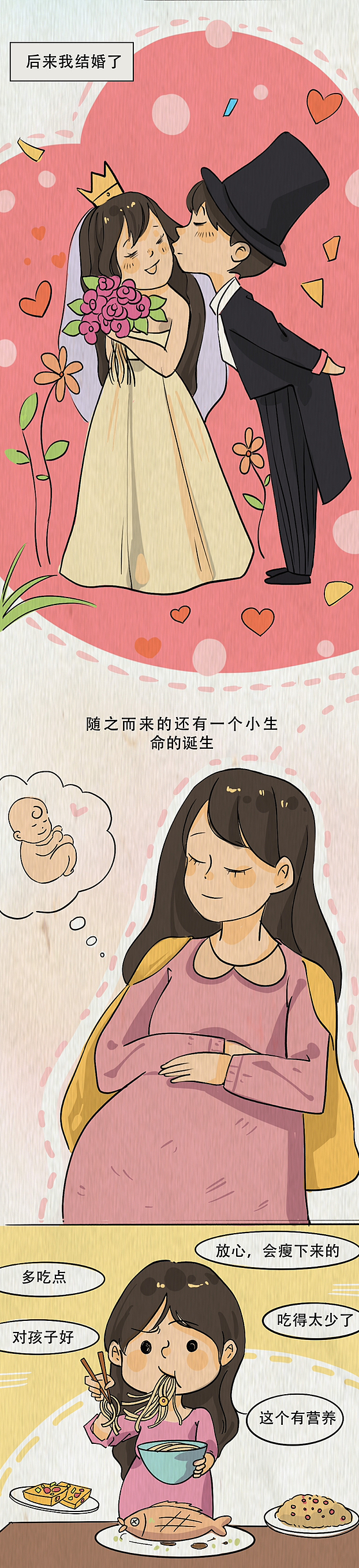 【条漫】吃饭真的会变瘦吗？（图ZMzM2MzIzMzU2） - 商业插画 - 站酷设计师花花花ll原创素材 - 站酷ZCOOL
