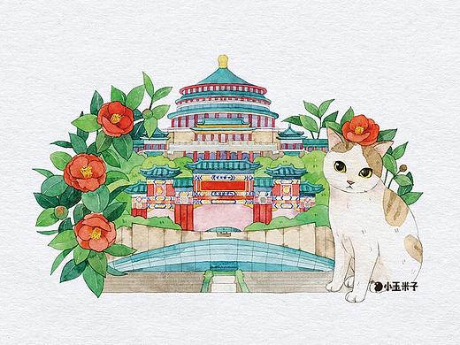 重庆景点明信片