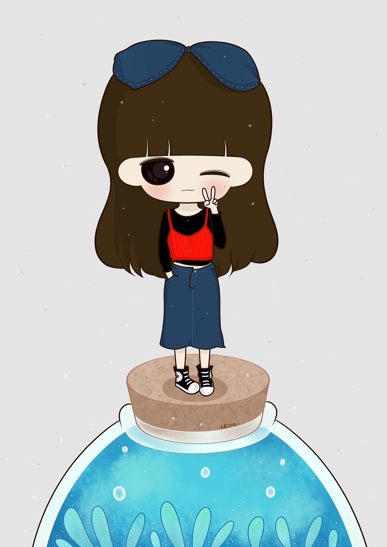 所有|插画|商业插画|小希与阿树 - 原创作品 - 站酷 (zcool)