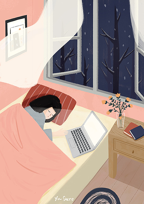 一个人（图ZMTUyMTE3MDc2） - 商业插画 - 站酷设计师yo_sucre原创素材 - 站酷ZCOOL