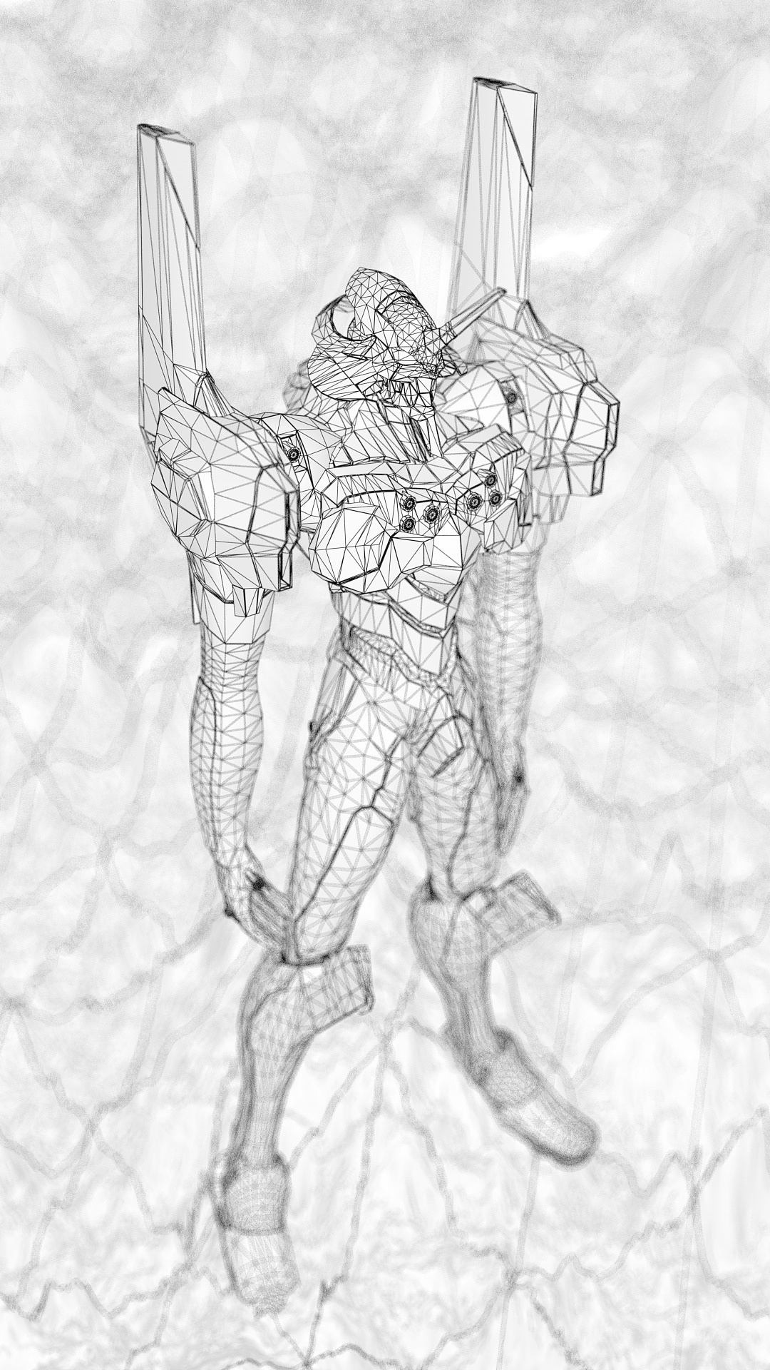 eva 初号机质感和场景测试|三维|人物/生物|法法的忧伤_原创作品-站酷