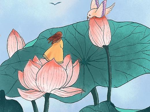 節(jié)氣插畫(huà)習(xí)作（個(gè)人主頁(yè)-ZMzg5NjMwMTY=） - 商業(yè)插畫(huà) - 站酷設(shè)計(jì)師馮小喵愛(ài)上魚(yú)原創(chuàng)素材 - 站酷ZCOOL