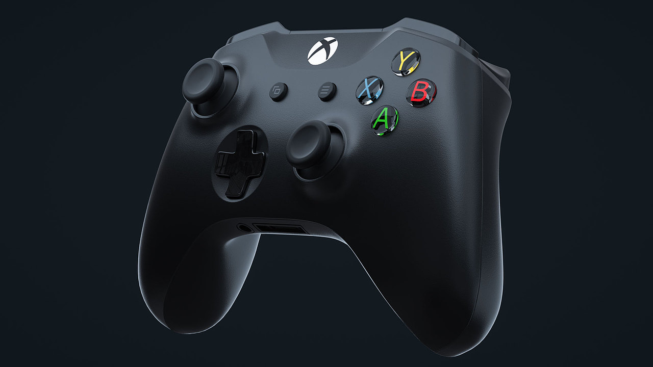 游戏手柄 产品渲染