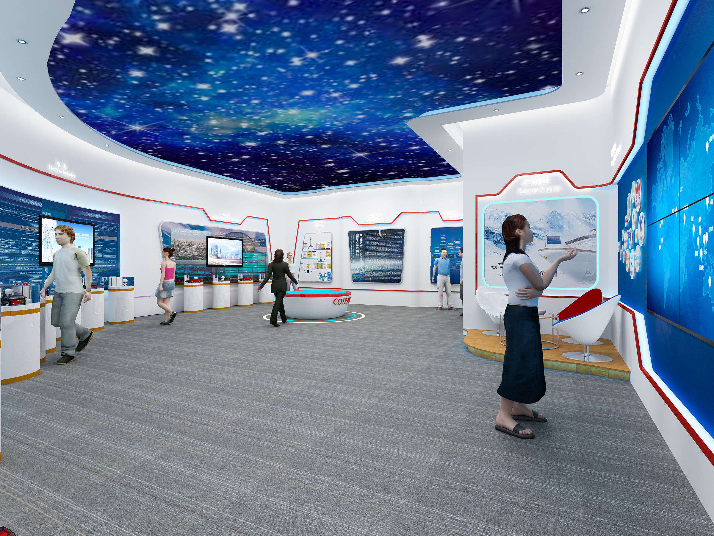 展厅|空间|室内设计|1992效果图琦琦 - 原创作品 - 站酷 (zcool)