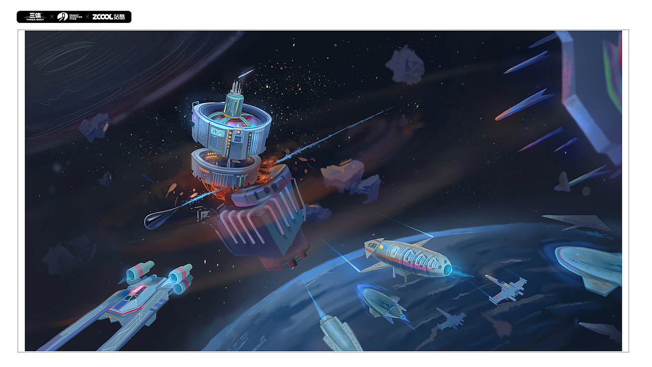 #三体创意合伙人#场景描绘类#末日之战（图ZMjc5OTg0MzU2） - IP形象 - 站酷设计师zyd的画本原创素材 - 站酷ZCOOL