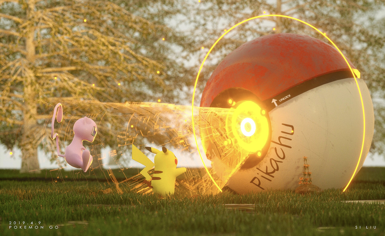 POKEMON -Pikachu x Mewtwo（图ZMTUzNTkwMTg0） - 场景 - 站酷设计师甩面原创素材 - 站酷ZCOOL