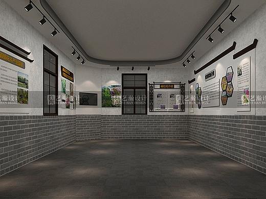 农业花卉郁金花展展厅设计展会展厅效果图设计(个人主页-ZNTQxMjkyMzI=) - 展陈设计 - 站酷设计师艺瀚设计中心原创素材 - 站酷ZCOOL