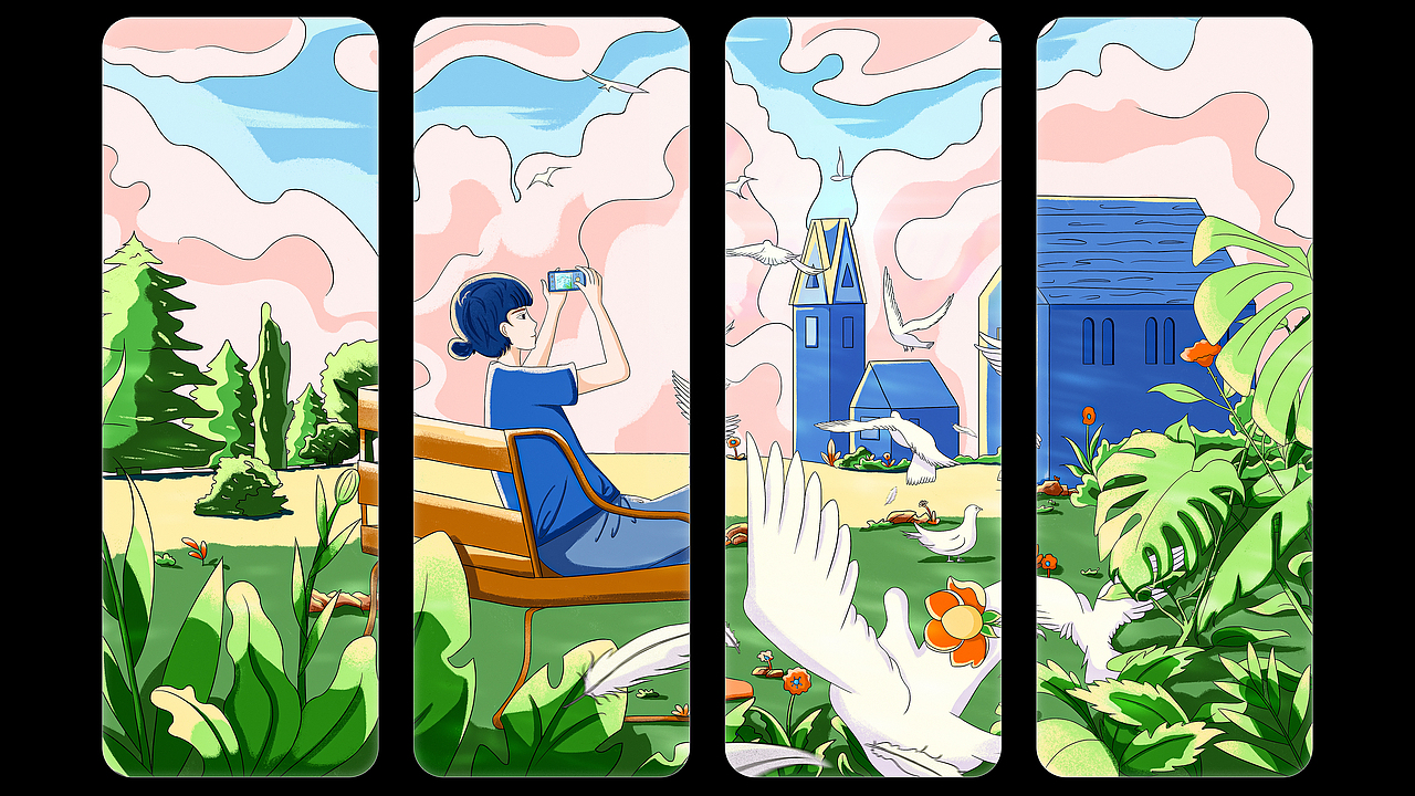 乐划锁屏 点亮绘心（图ZMjY2Mzg4NTEy） - 艺术插画 - 站酷设计师紫浨原创素材 - 站酷ZCOOL