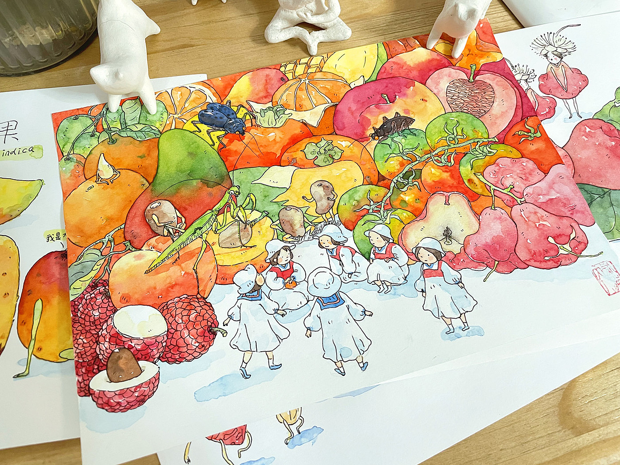 《水果的秘密》（图ZMjgxMTU1MjUy） - 创作习作 - 站酷设计师灰猫大米原创素材 - 站酷ZCOOL