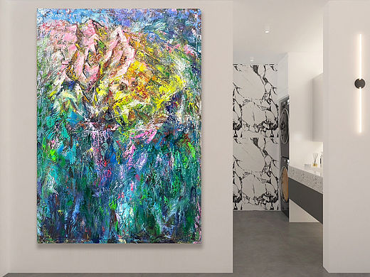 夢里的山（個人主頁-ZNjc2MzM1NjA=） - 繪畫 - 站酷設(shè)計師yupeng198210533原創(chuàng)素材 - 站酷ZCOOL