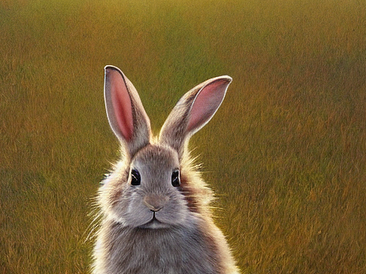 #AI创作实验室#小兔子在田野里奔跑