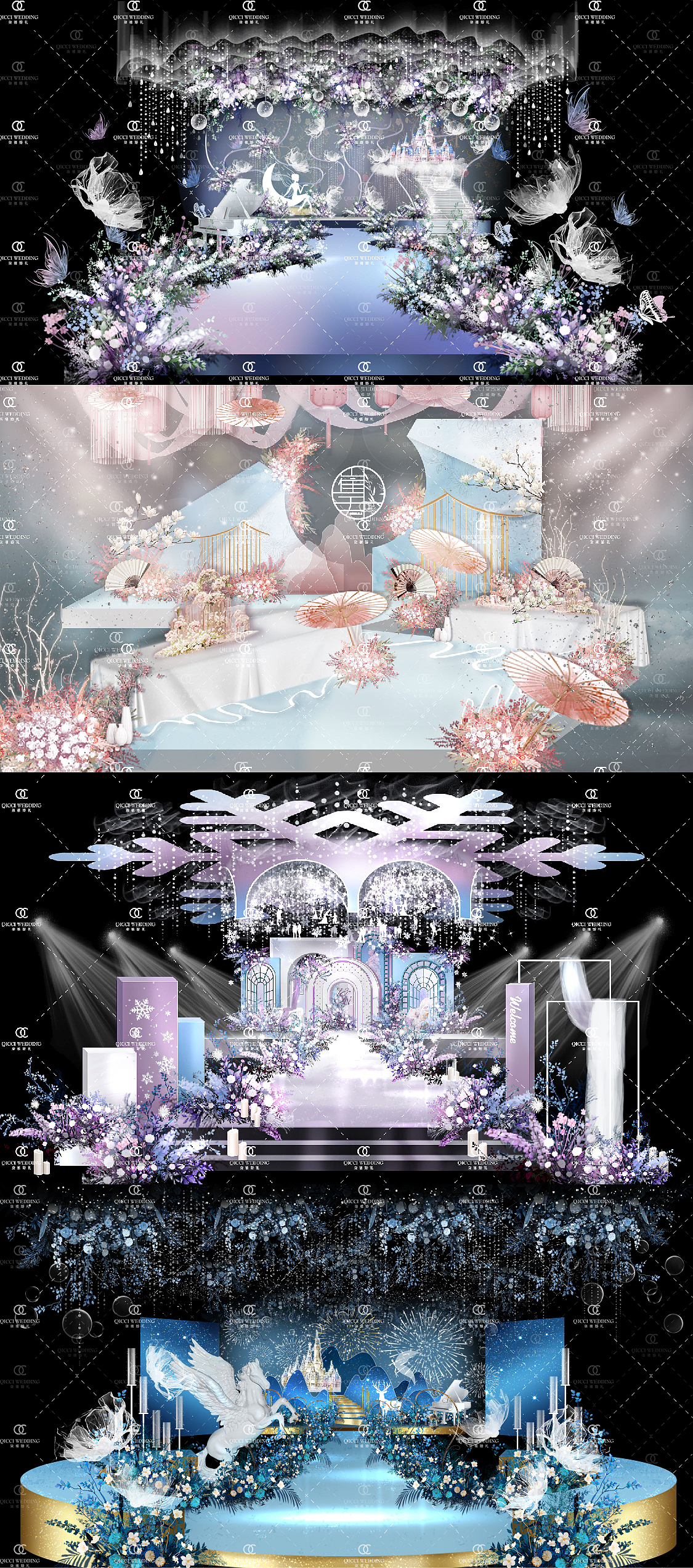 【婚礼手绘】2020婚礼手绘效果图总结（图ZMjM5ODIxNTg4） - 舞台美术 - 站酷设计师yes田小田儿原创素材 - 站酷ZCOOL