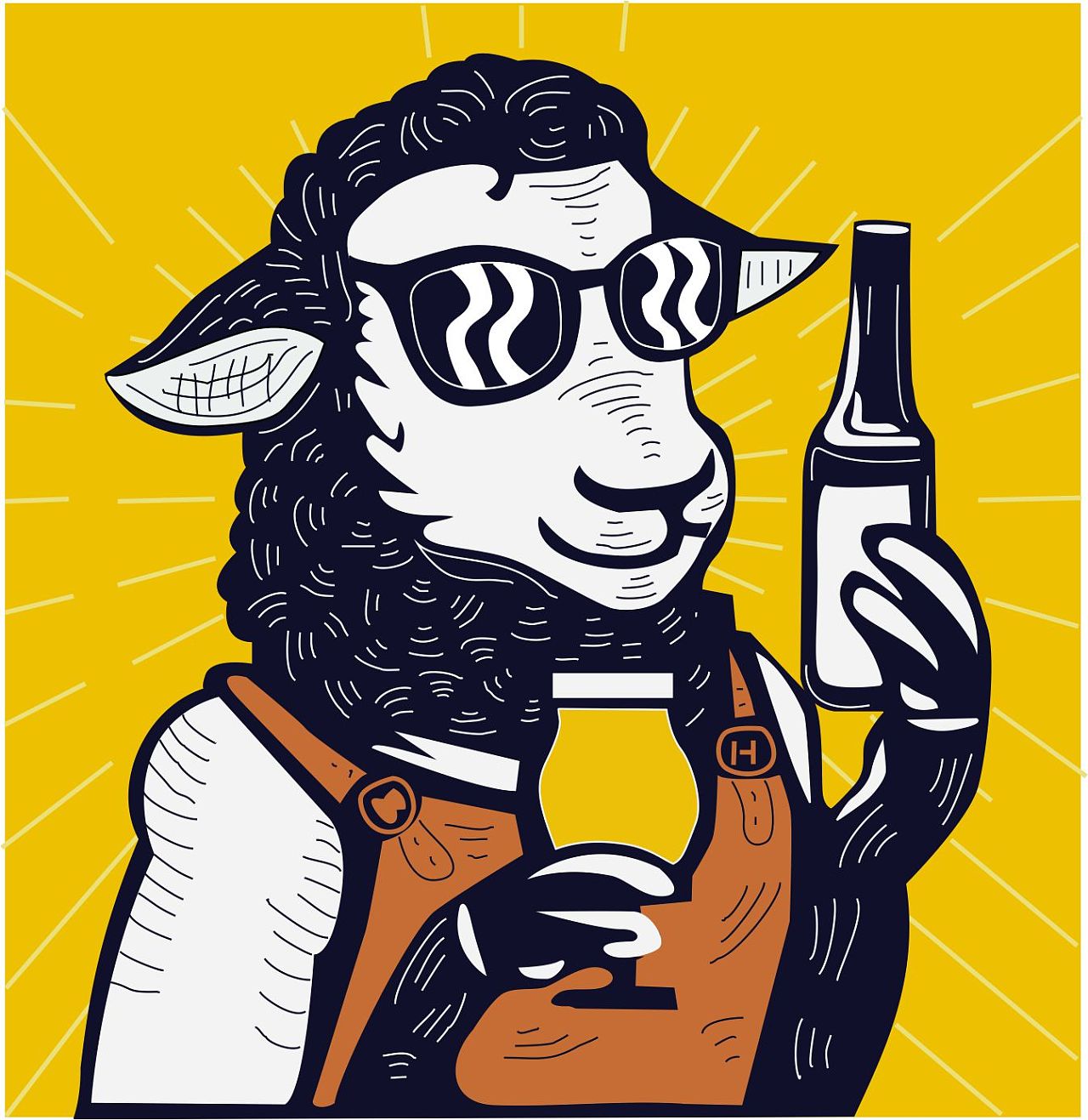 羊|插画|商业插画|阿斯插画设计 - 原创作品 - 站酷 (zcool)