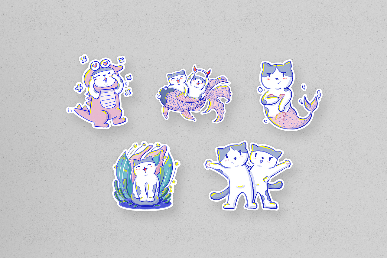 猫咪百物语/mua和啊哦（图ZMjYyNzUzNjgw） - 艺术插画 - 站酷设计师夏戈子原创素材 - 站酷ZCOOL