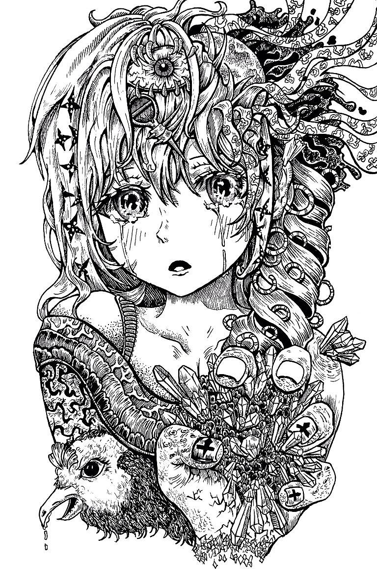 2023年针管笔插画手绘展示《万物生长》（图ZMzM5Nzc1Nzk2） - 艺术插画 - 站酷设计师太阳能饼干原创素材 - 站酷ZCOOL