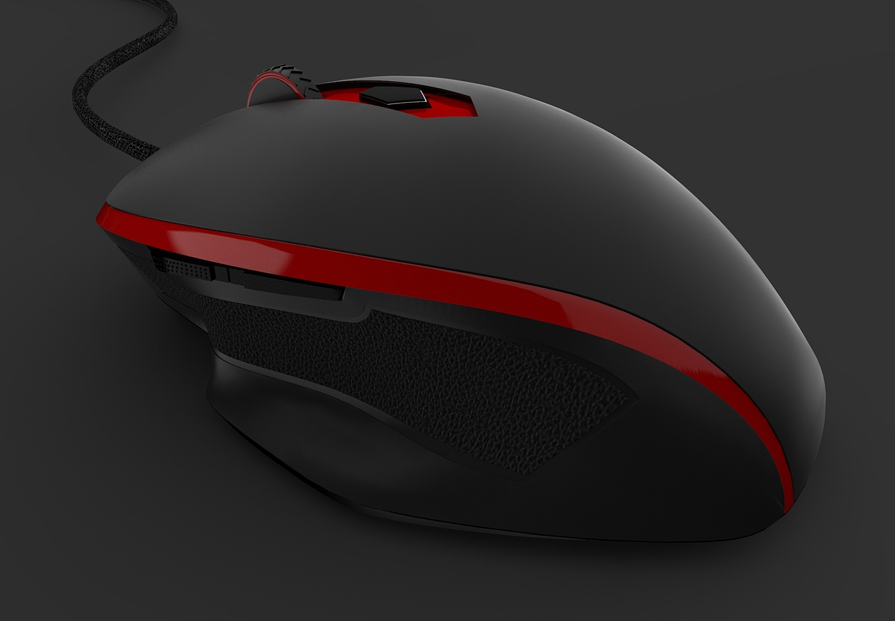 自用鼠标建模+渲染（无后期处理）