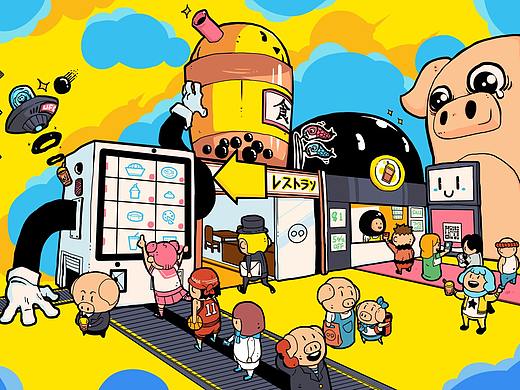 ブ-ブ-リソクBOOBOO X KAGE（個(gè)人主頁-ZNDIzMTQ2ODA=） - 商業(yè)插畫 - 站酷設(shè)計(jì)師一KAGE一原創(chuàng)素材 - 站酷ZCOOL