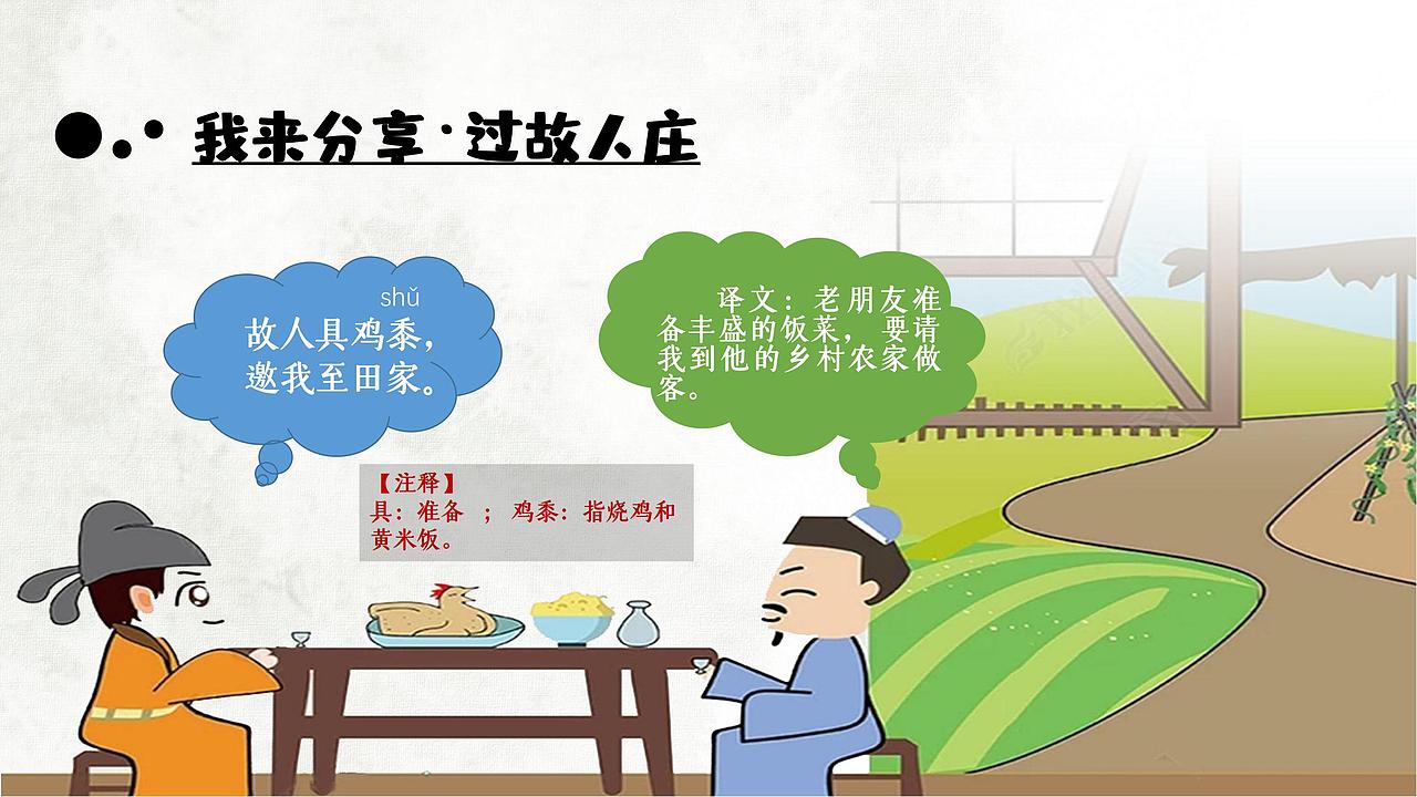 孟浩然过故人庄