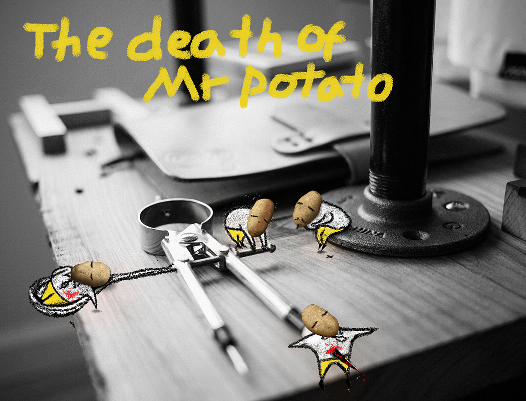 The death of Mr Potato（图ZMjI2MTkwODQ=） - 其他平面 - 站酷设计师蓄电池原创素材 - 站酷ZCOOL