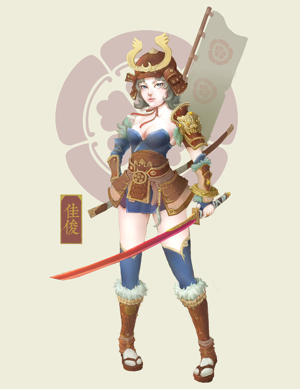 织田刀姬|插画|游戏原画|frankiel - 原创作品 - 站酷 (zcool)