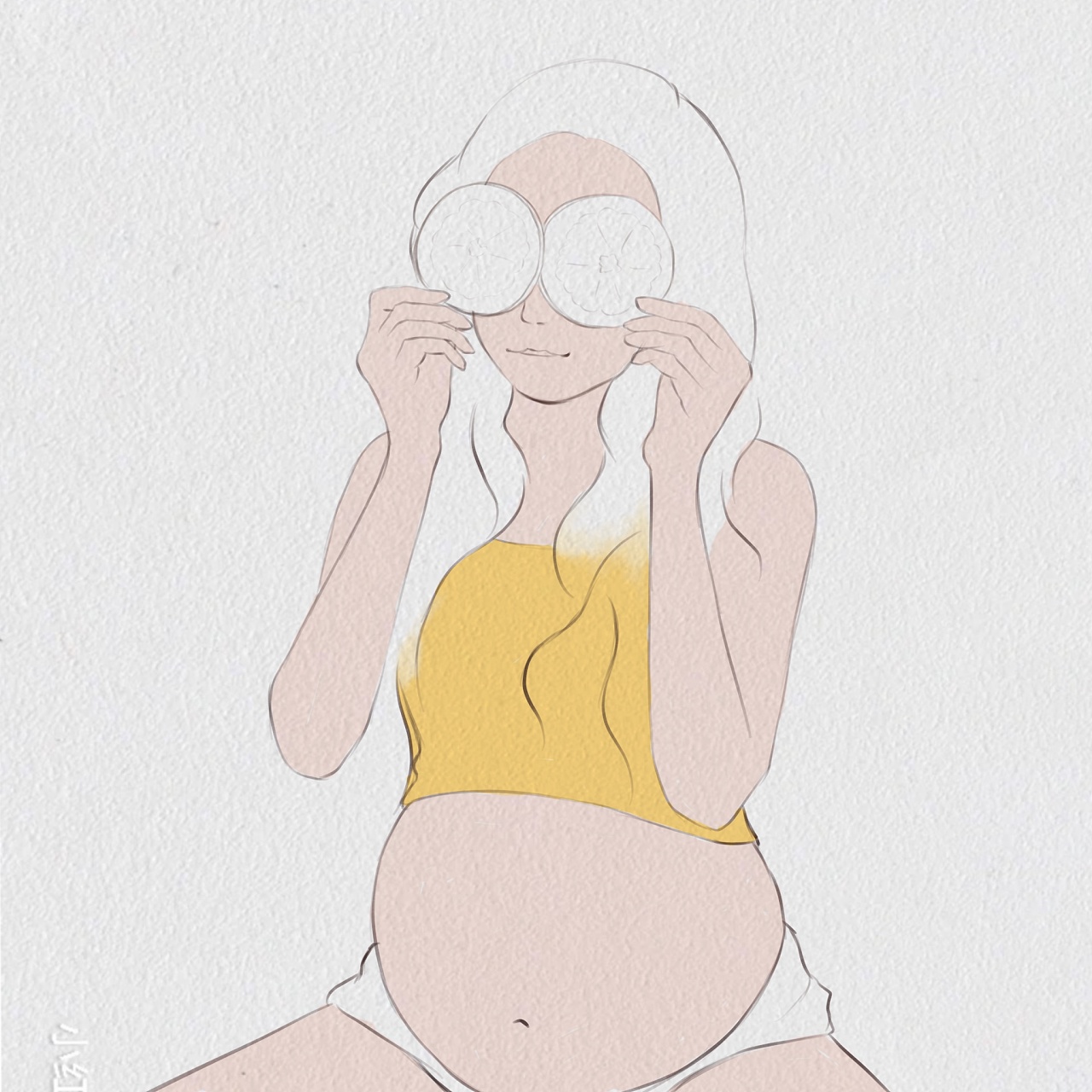 孕妇照卡通图库图片