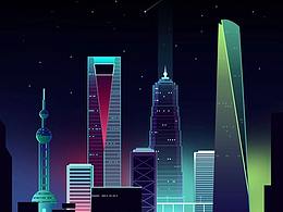 夜景-上海