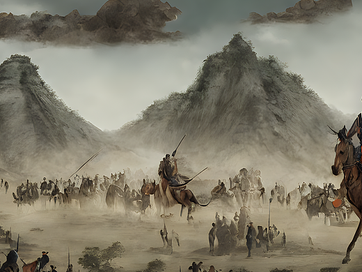 #AI创作实验室#军队，战马，骑兵，古代战场（个人主页-ZNjI3MTI2MDA=） - AI作品 - 站酷设计师温度菌233原创素材 - 站酷ZCOOL