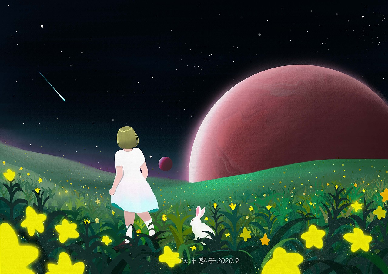 光年之外（图ZMjI2Njg0MzQ0） - 商业插画 - 站酷设计师步里里BULILI原创素材 - 站酷ZCOOL