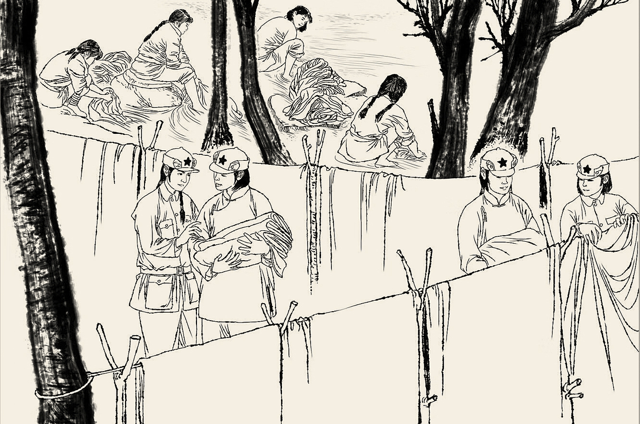 肖刚漫画 写实插画，老连环画小人书 场景速写人物速写（图ZMTg5MzIzOTky） - 商业插画 - 站酷设计师肖刚漫画原创素材 - 站酷ZCOOL