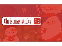 原創(chuàng)作品-圣誕手繪貼紙