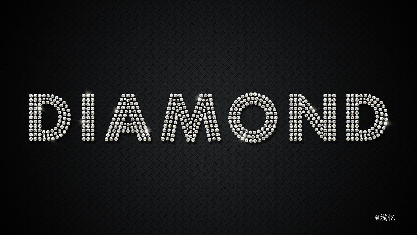 练习-临摹-钻石字效