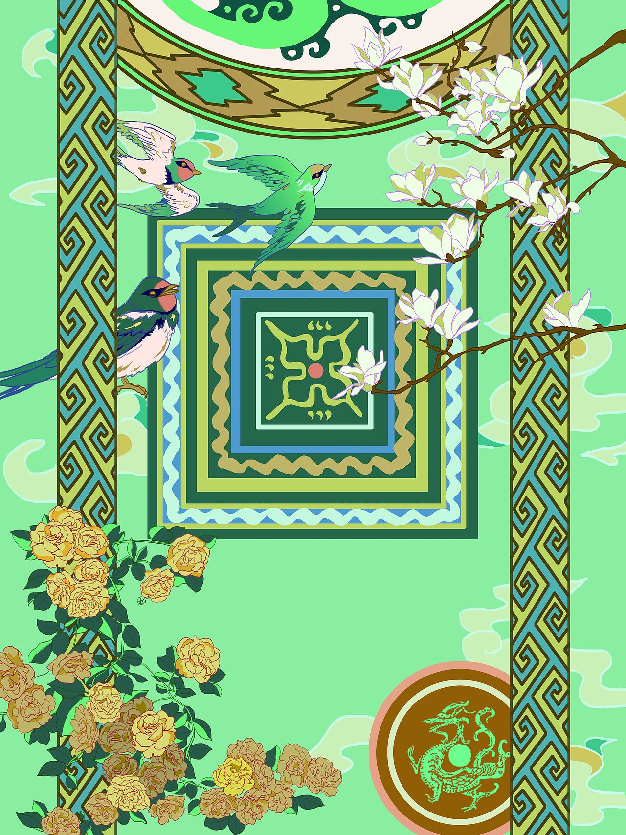 十二月神背景图