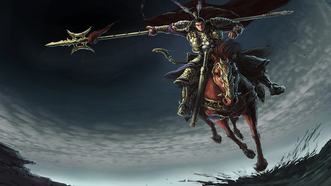 温侯吕布|插画|创作习作|孙启鑫_原创作品-站酷zcool