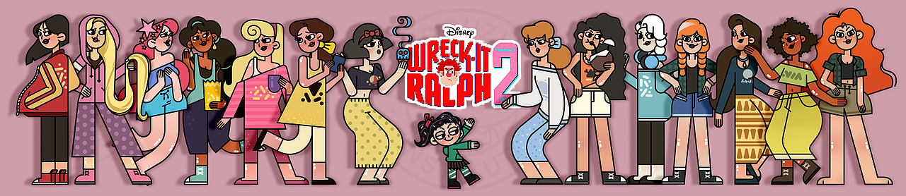 《无敌破坏王2》15个公主（图ZMTUyOTU1ODky） - 创作习作 - 站酷设计师DOU_zi原创素材 - 站酷ZCOOL