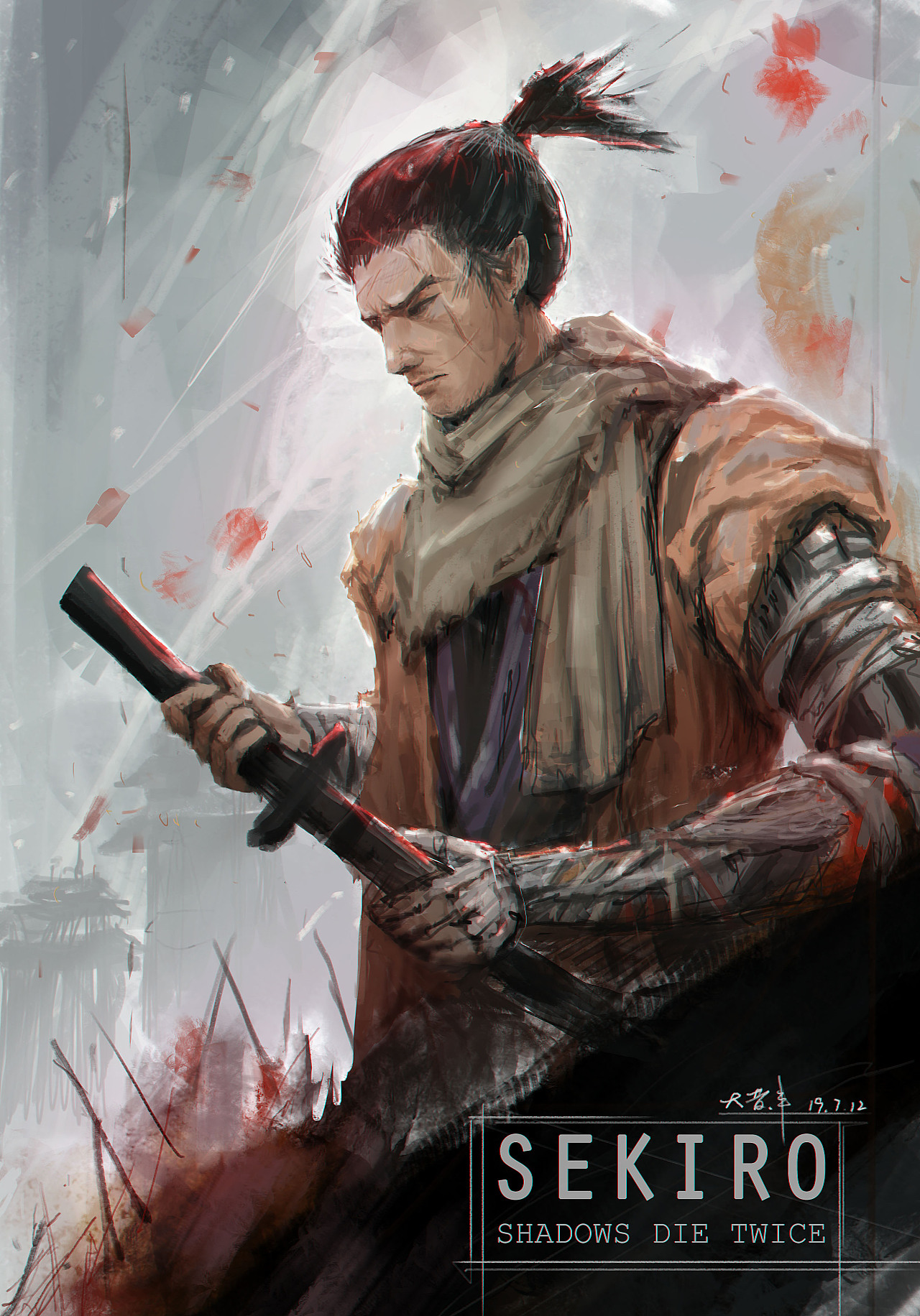 只狼同人|插画|商业插画|物电老师大黄丰 - 原创作品 - 站酷 (zcool)